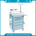 AG-ET005B1 ABS emergency trolley used hospital nursing clinical carts